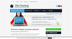 Desktop Screenshot of din-hosting.dk