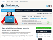 Tablet Screenshot of din-hosting.dk